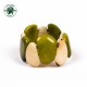 Bracelet B07, green & ivory