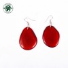 Earrings E01, dark red